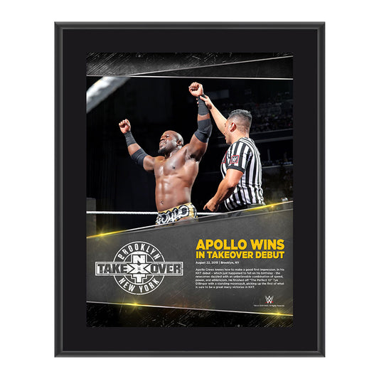 Apollo Crews NXT TakeOver Brooklyn 10.5 x 13 Photo Collage Plaque