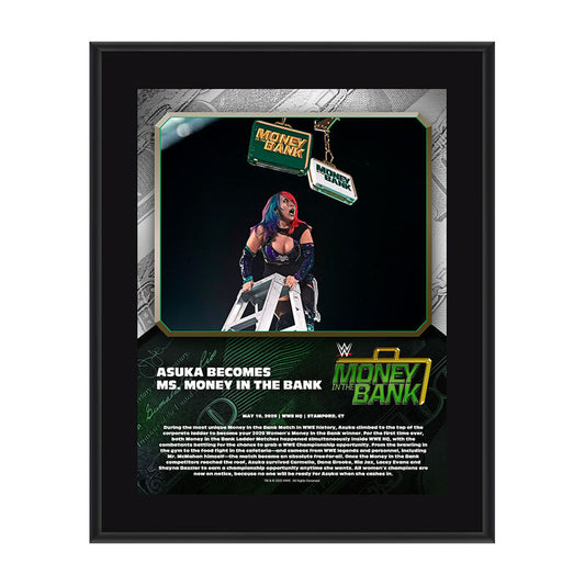 Asuka Money In The Bank 2020 10 x 13 Limited Edition Plaque