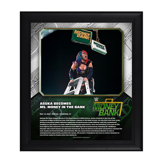 Asuka Money In The Bank 2020 15 x 17 Limited Edition Plaque