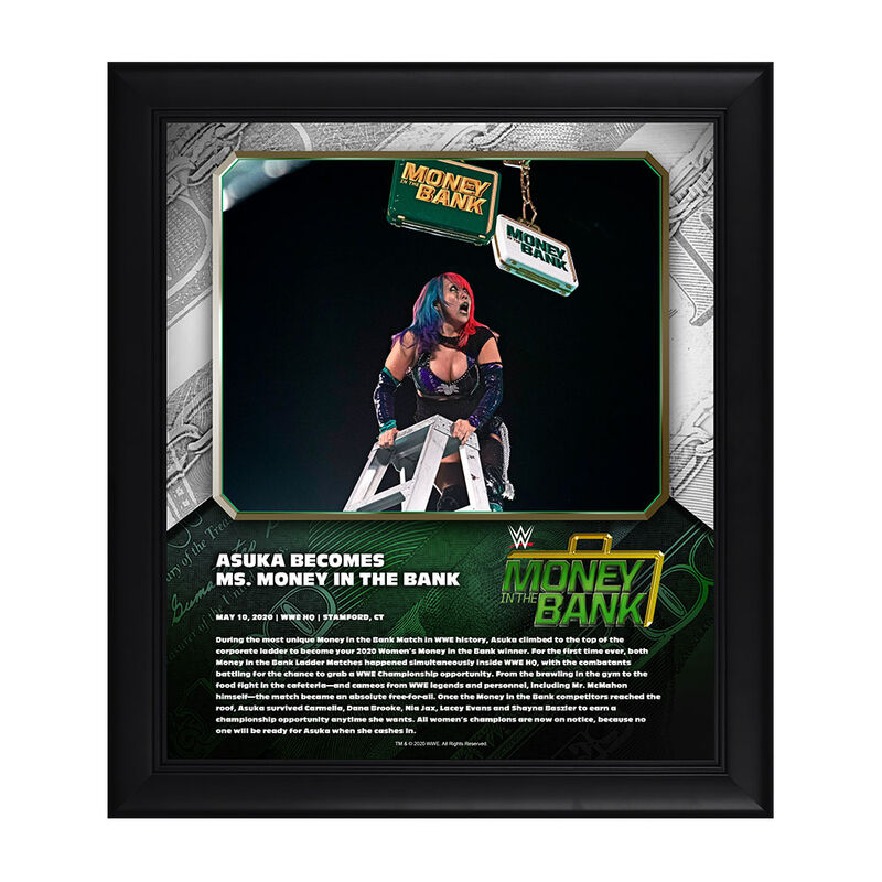 Asuka Money In The Bank 2020 15 x 17 Limited Edition Plaque Pwcatalog