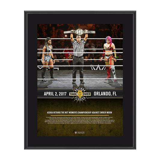 Asuka NXT TakeOver Orlando 10 x 13 Commemorative Photo Plaque