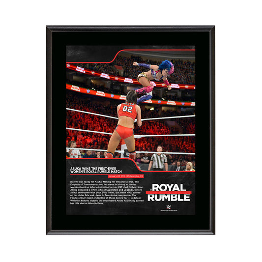 Asuka Royal Rumble 2018 10 x 13 Commemorative Photo Plaque