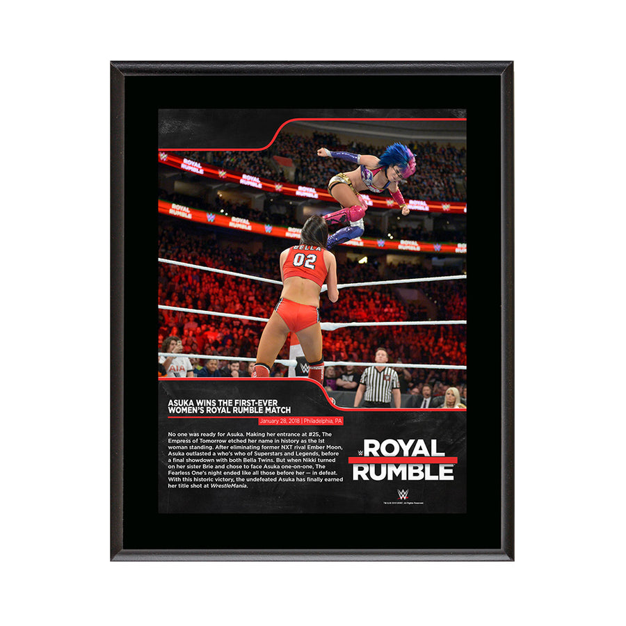 Asuka Royal Rumble 2018 10 x 13 Commemorative Photo Plaque Pwcatalog