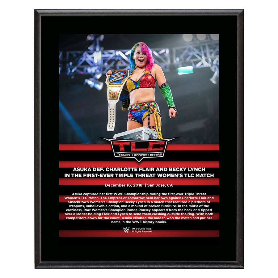 Asuka TLC 2018 10 x 13 Commemorative Plaque Pwcatalog