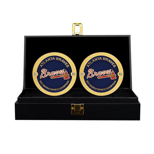 Atlanta Braves™ MLB® 2021 World Series Champions Collectible Side Plate Box Set
