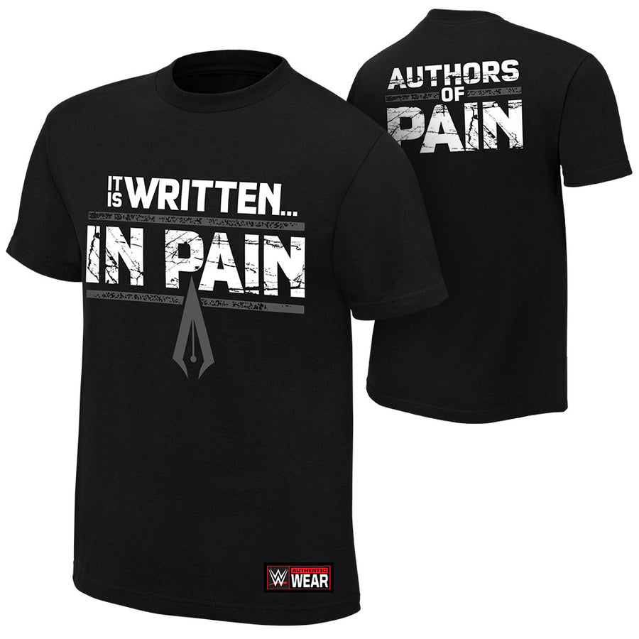 Authors of Pain It is Written in Pain Authentic T-Shirt Pwcatalog