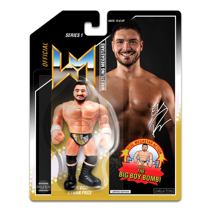 Chella Toys Wrestling Megastars 1 "All Ego" Ethan Page [With Black Trunks] Action & Toy Figures Pwcatalog
