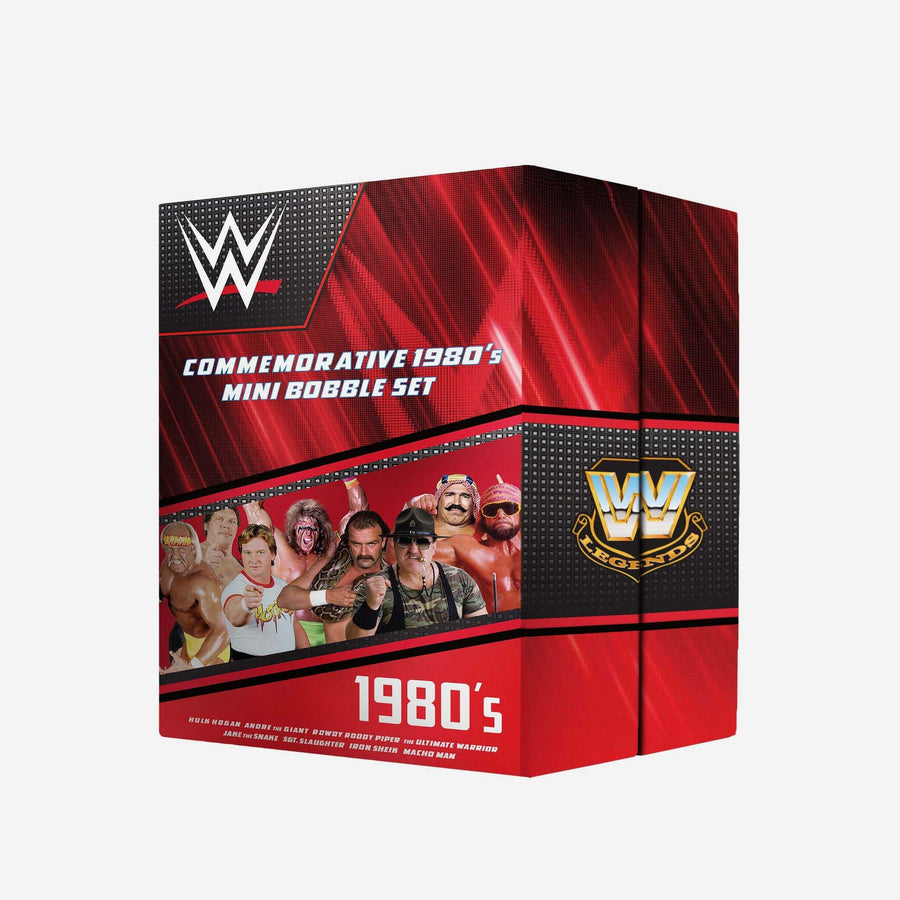 WWE FOCO Mini Bobbleheads Commemorative 1980's Mini Bobble Set Action & Toy Figures PWcatalog