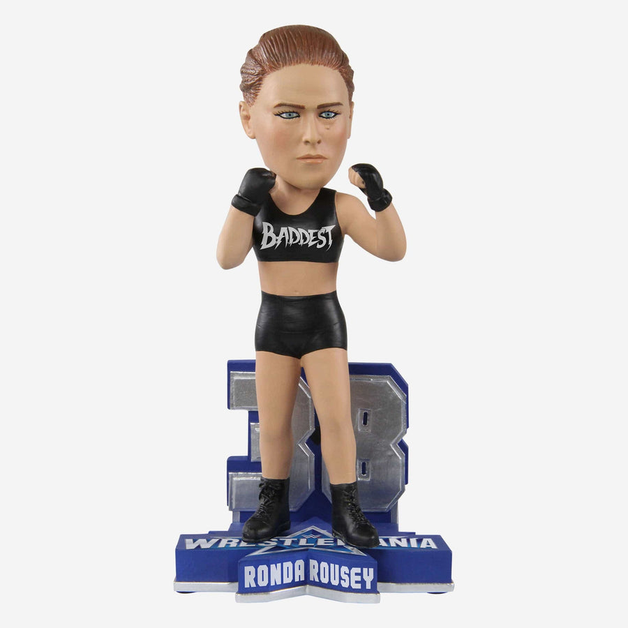 WWE FOCO Bobbleheads Limited Edition WrestleMania 38 Ronda Rousey Action & Toy Figures PWcatalog