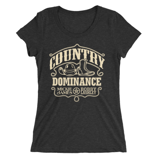 Bobby Lashley & Mickie James MMC Country Dominance Women's Tri-Blend T-Shirt