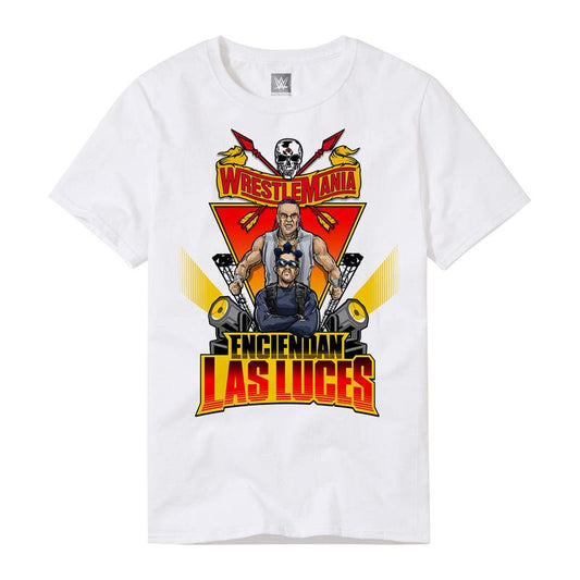 Bad Bunny & Damian Priest WrestleMania 37 Enciendan Las Luces T-Shirt Pwcatalog