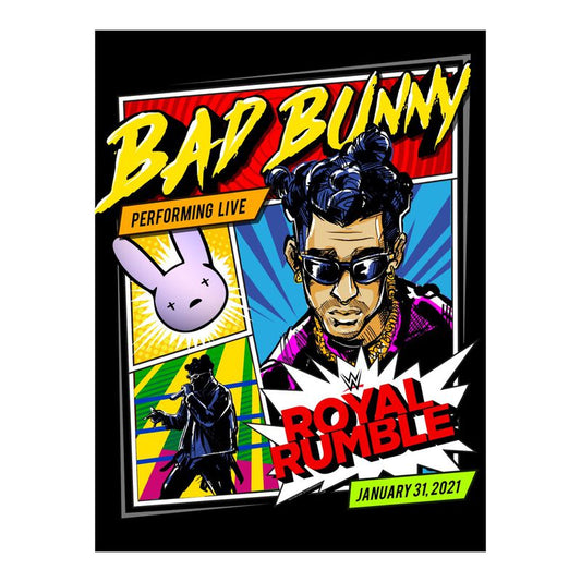 Bad Bunny x Royal Rumble 2021 18x24 Poster