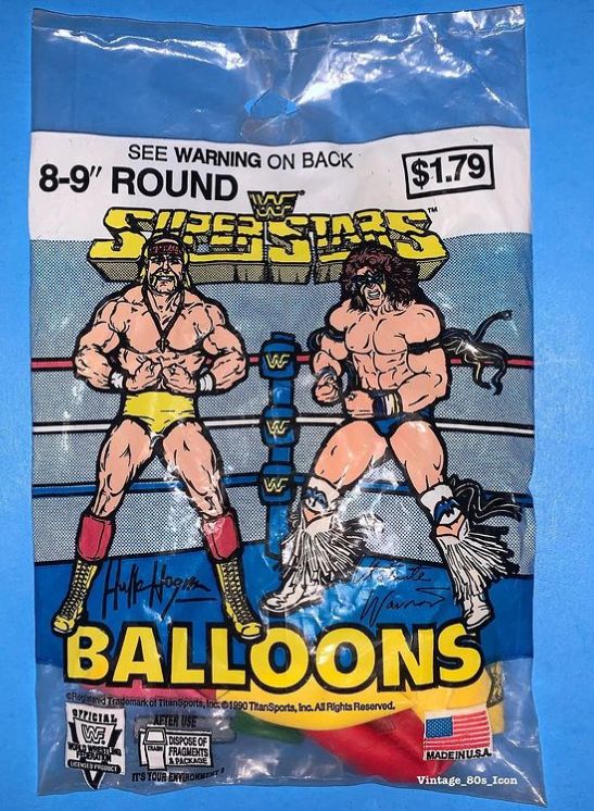 Ultimate Warrior Hulk Hogan Balloons PWcatalog
