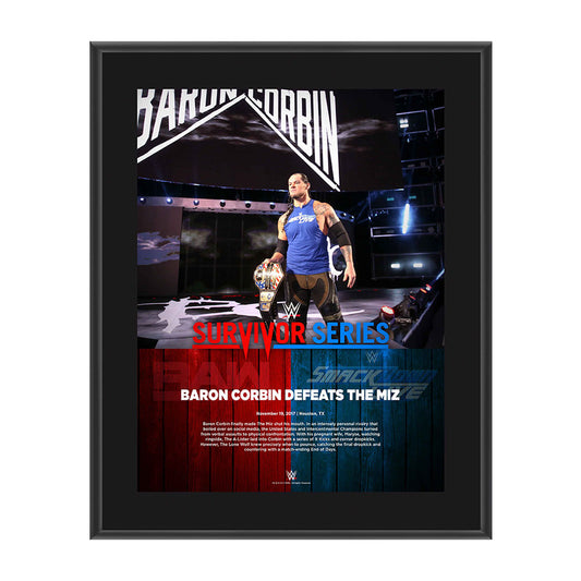 Baron Corbin Survivor Series 2017 10 x 13 Commemorative Photo Plaque Pwcatalog