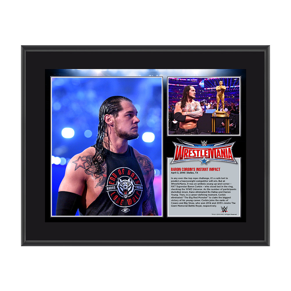 Baron Corbin WrestleMania 32 10 x 13 Photo Collage Plaque Pwcatalog