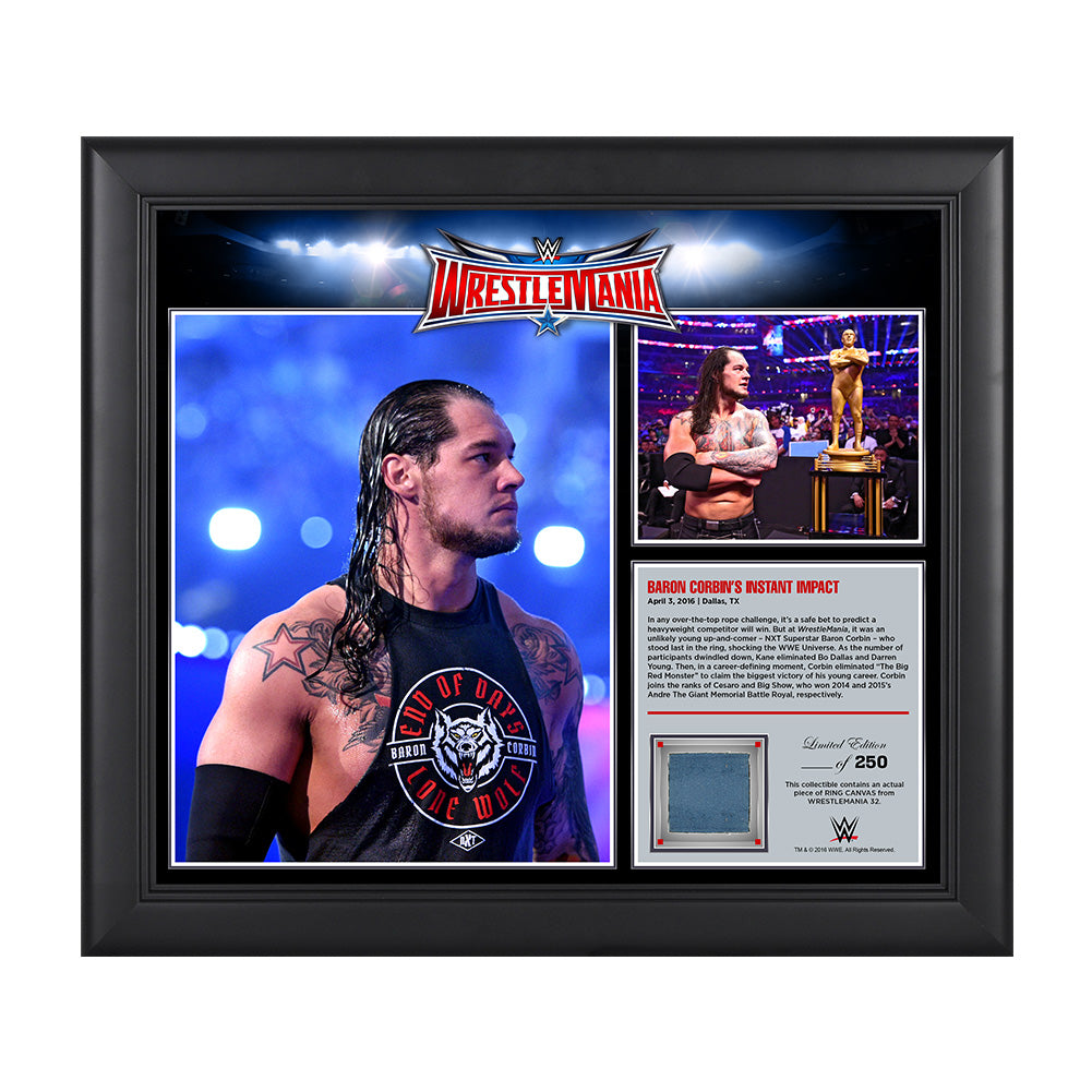 Baron Corbin WrestleMania 32 15 x 17 Framed Ring Canvas Photo Collage Pwcatalog