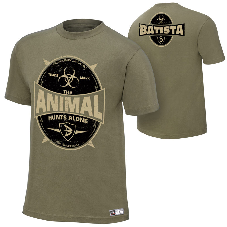 Batista The Animal Hunts Alone T-Shirt Pwcatalog