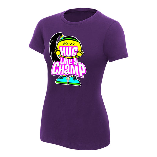 Bayley Hug Like A Champ Women's V-Neck Authentic T-Shirt