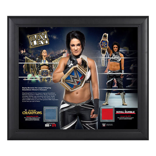 Bayley Longest-Reigning SmackDown Women's Champion 15 x 17 Limited Edition Plaque