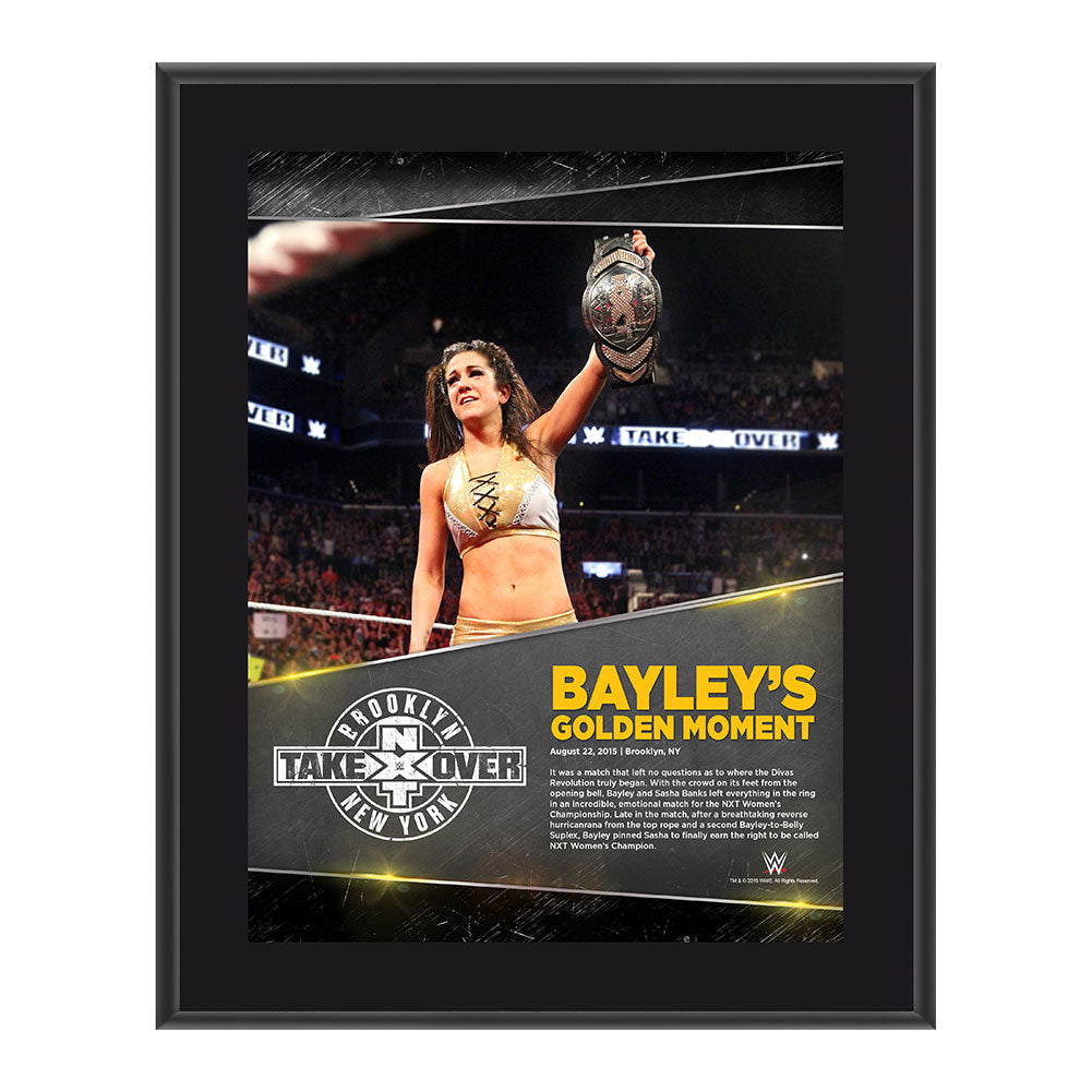 Bayley NXT TakeOver Brooklyn 10.5 x 13 Photo Collage Plaque Pwcatalog