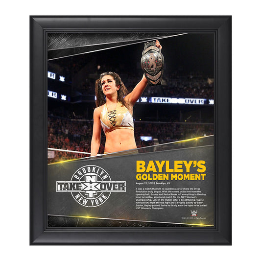 Bayley NXT TakeOver Brooklyn 15 x 17 Photo Collage Plaque