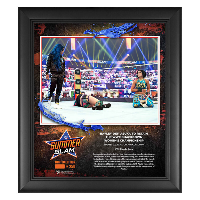 Bayley SummerSlam 2020 15x17 Commemorative Plaque Pwcatalog