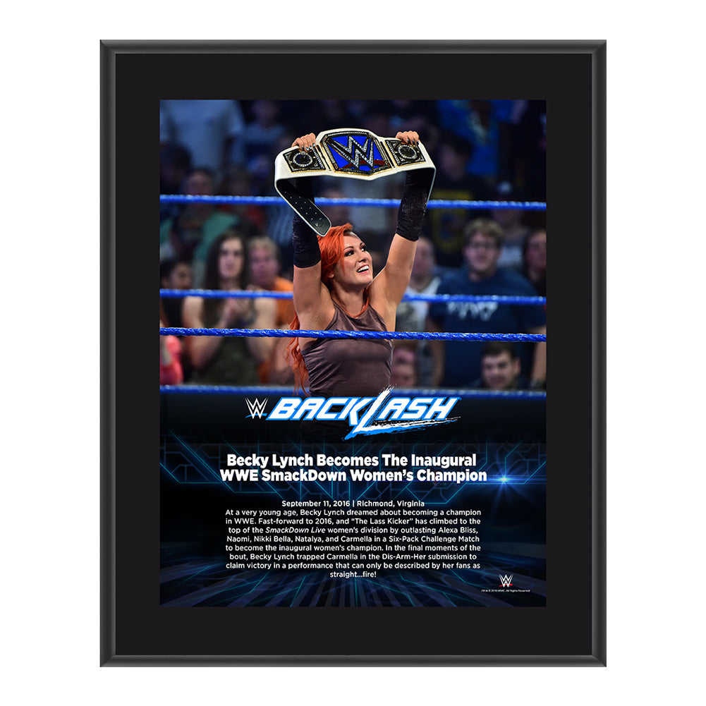 Becky Lynch Backlash 2016 10 x 13 Photo Plaque Pwcatalog