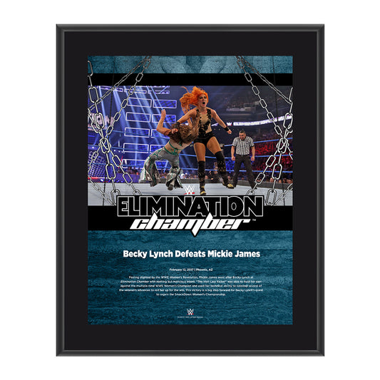 Becky Lynch Elimination Chamber 2017 10 x 13 Commemorative Photo Plaque