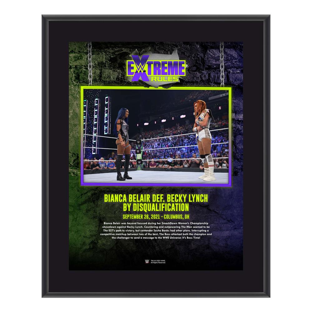 Becky Lynch Extreme Rules 2021 10x13 Commemorative Plaque Pwcatalog