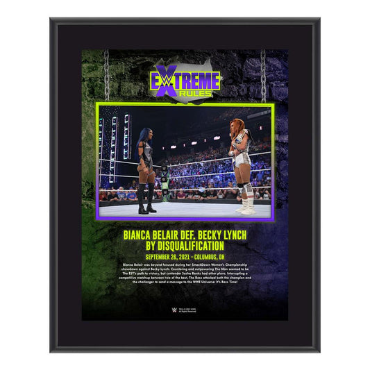 Becky Lynch Extreme Rules 2021 10x13 Commemorative Plaque