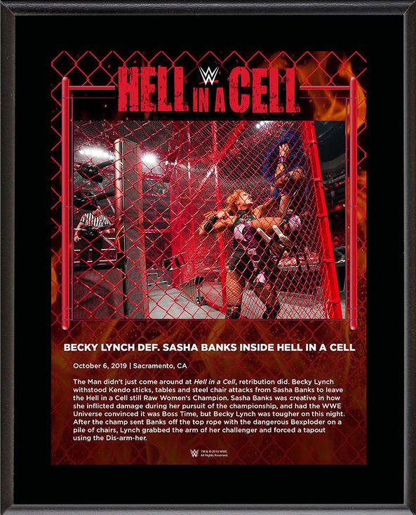 Becky Lynch Hell in a Cell 2019 10 x 13 Commemorative Plaque Pwcatalog