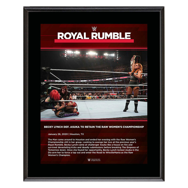 Becky Lynch Royal Rumble 2020 10x13 Commemorative Plaque Pwcatalog
