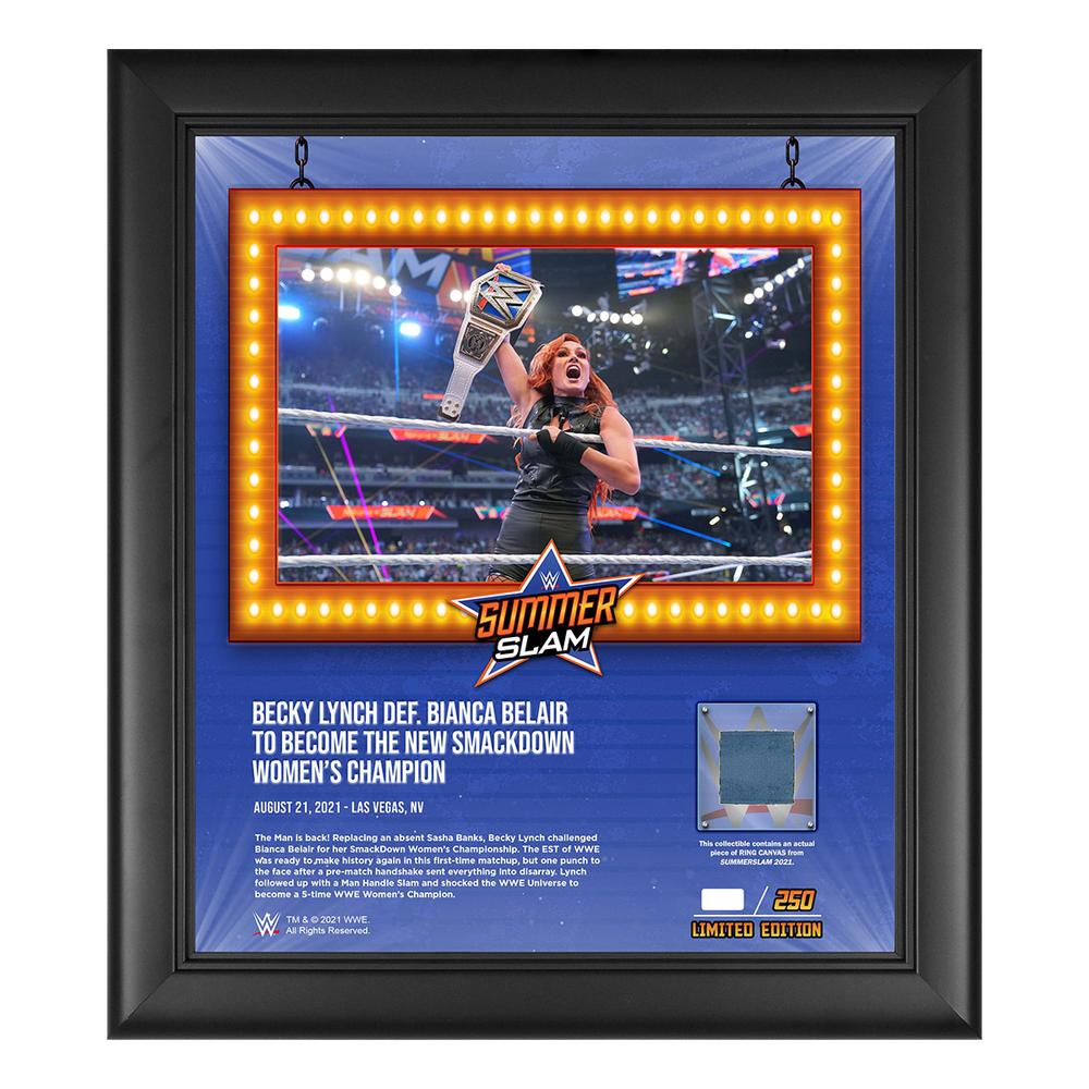 Becky Lynch SummerSlam 2021 15x17 Commemorative Plaque Pwcatalog