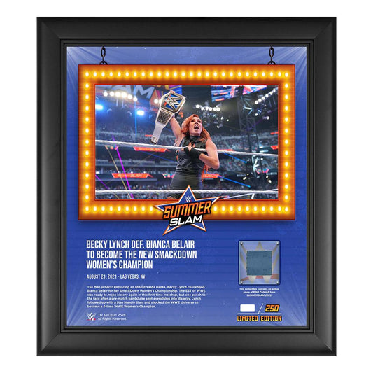 Becky Lynch SummerSlam 2021 15x17 Commemorative Plaque