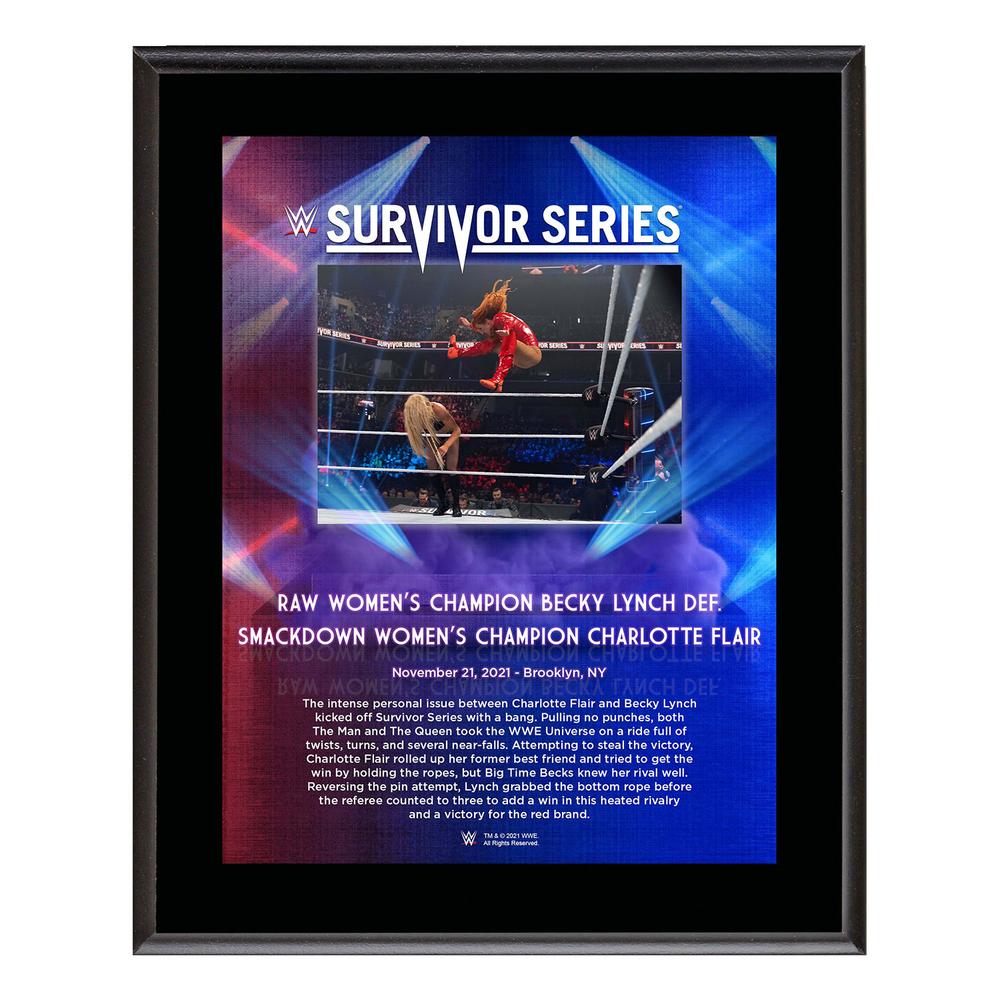 Becky Lynch Survivor Series 2021 10x13 Commemorative Plaque Pwcatalog