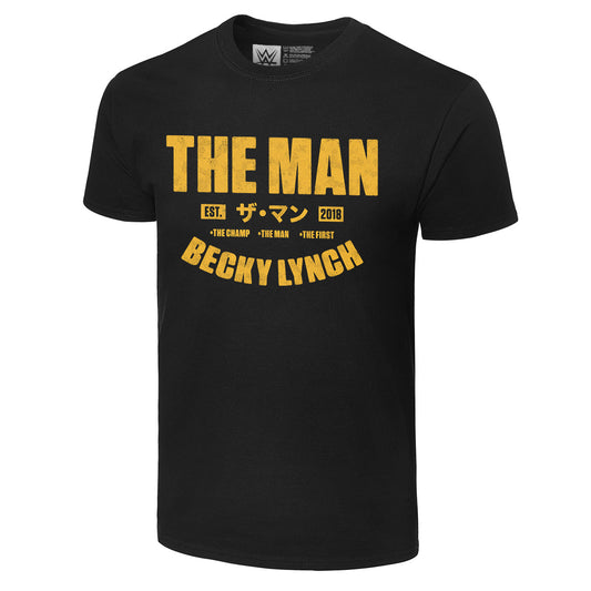 Becky Lynch The Man Est. 2018 Authentic Black T-Shirt