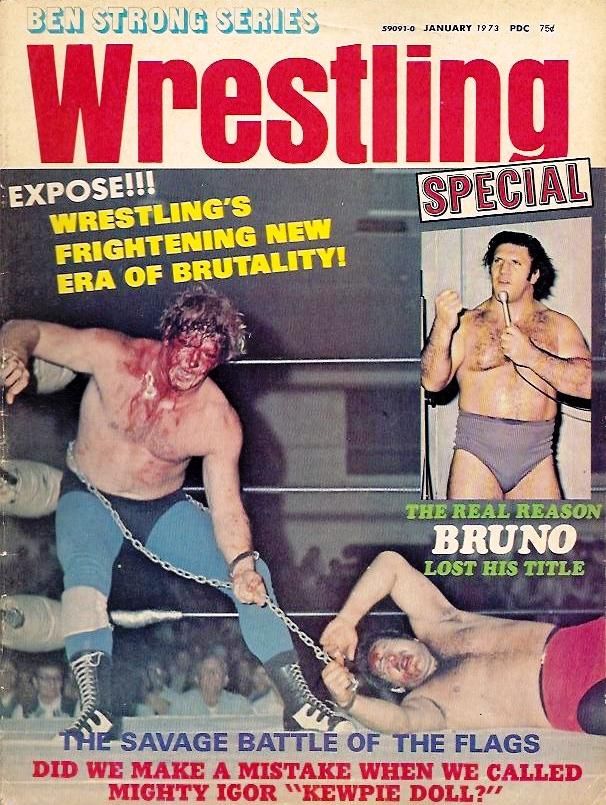 Ben Strong Wrestling January 1973 Magazine PWcatalog