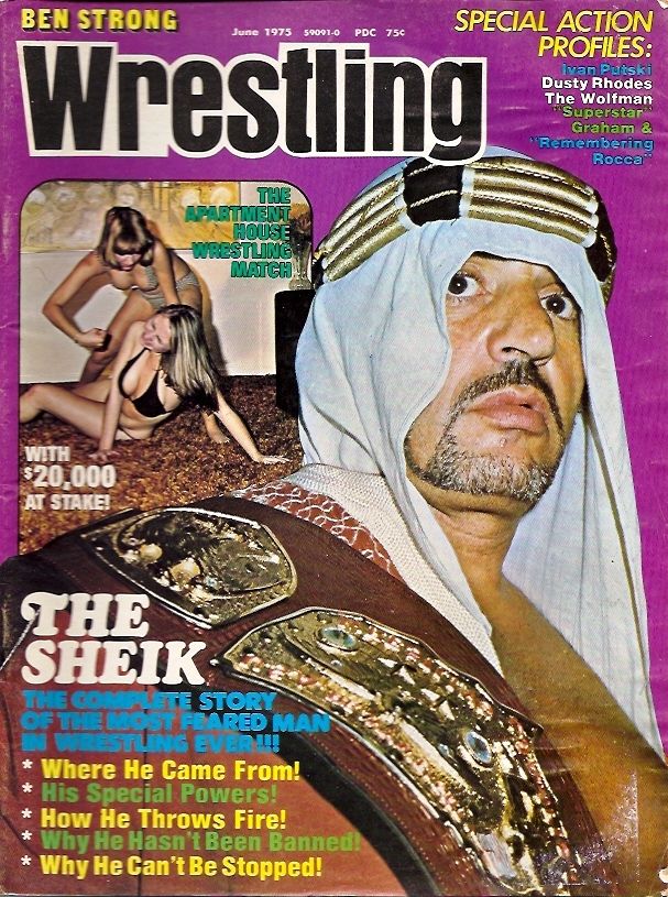 Ben Strong Wrestling June 1975 Magazine PWcatalog
