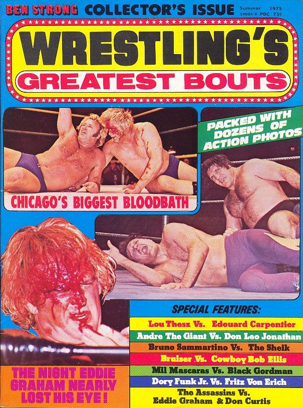 Ben Strong Wrestling Summer 1975 Magazine PWcatalog