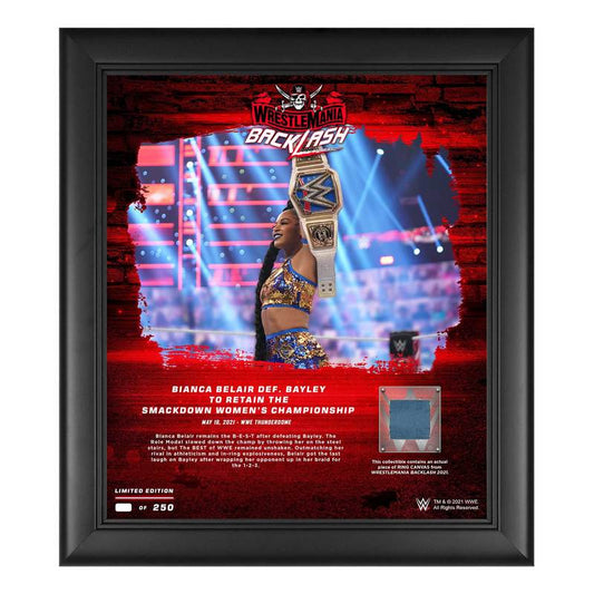Bianca Belair WrestleMania Backlash 2021 15x17 Commemorative Plaque