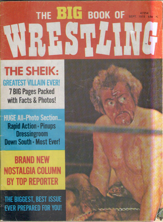 Big Book of Wrestling September 1972 Magazine PWcatalog