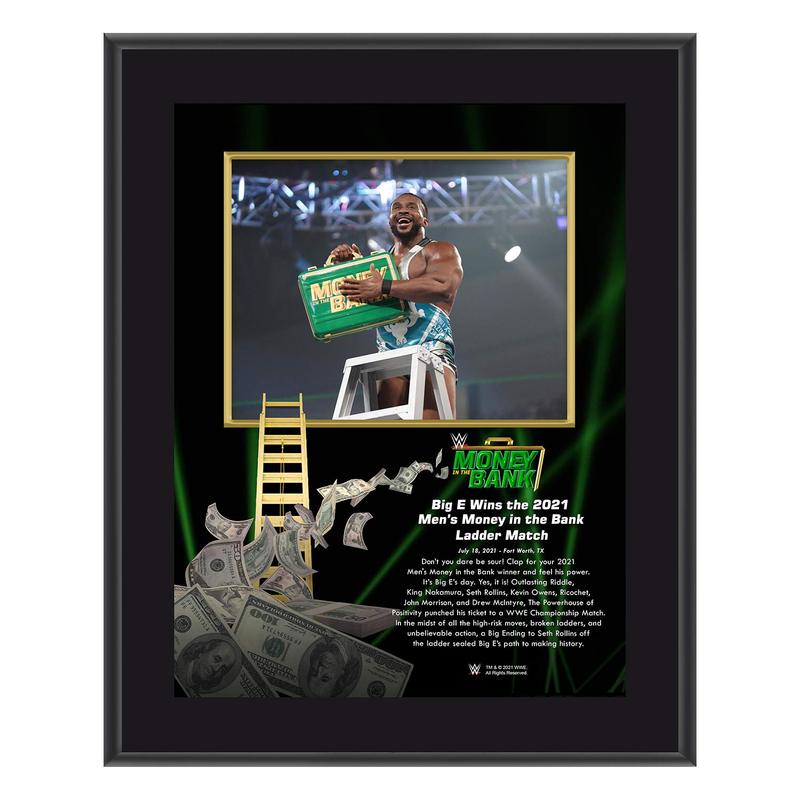 Big E Money In The Bank 10x13 Commemorative Plaque