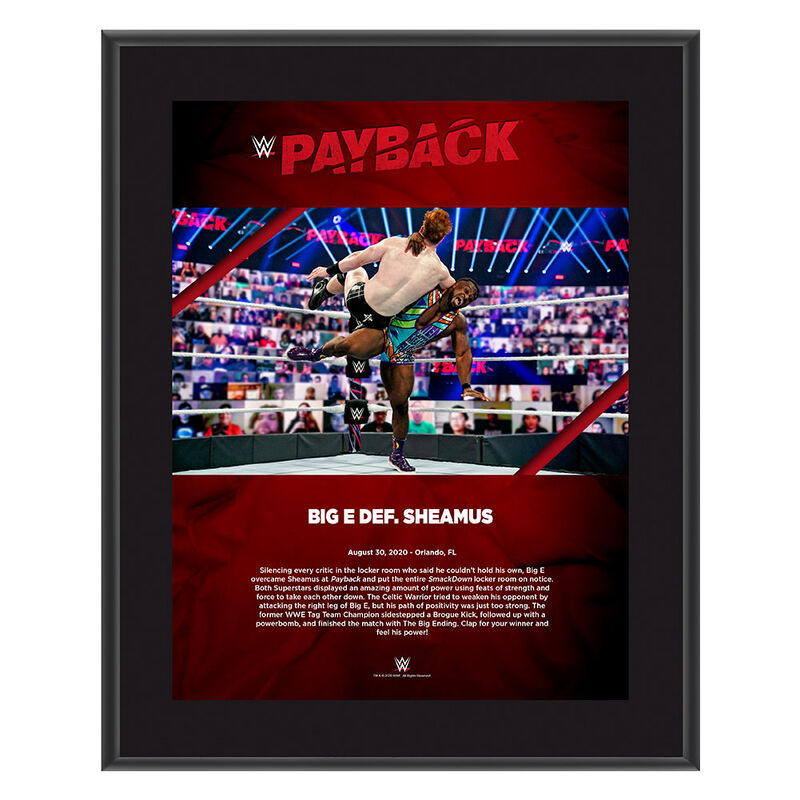 Big E Payback 2020 10x13 Commemorative Plaque Pwcatalog
