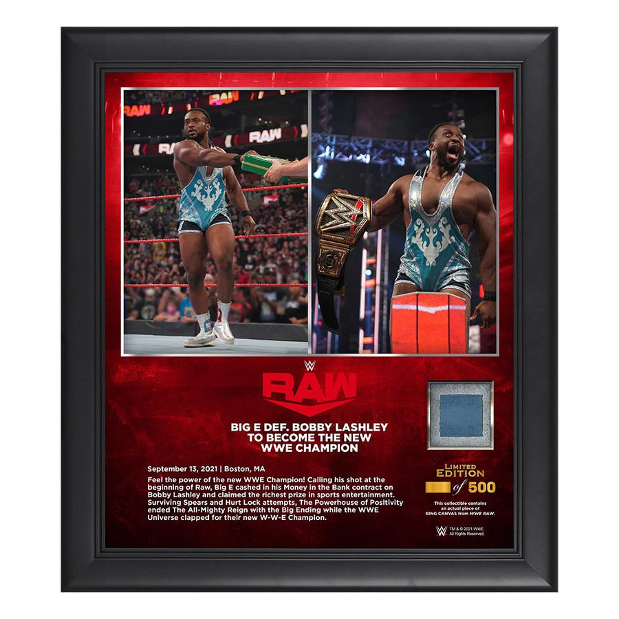 Big E Wins WWE Championship 15x17 Commemorative Plaque Pwcatalog