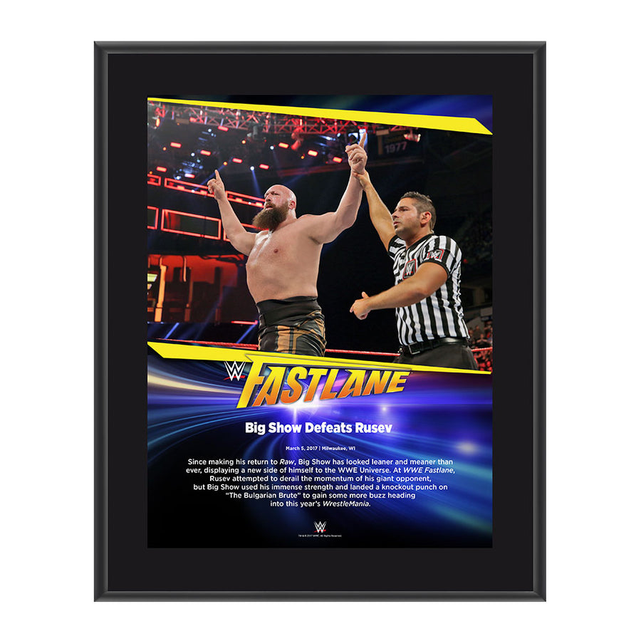 Big Show FastLane 2017 10 X 13 Commemorative Photo Plaque Pwcatalog
