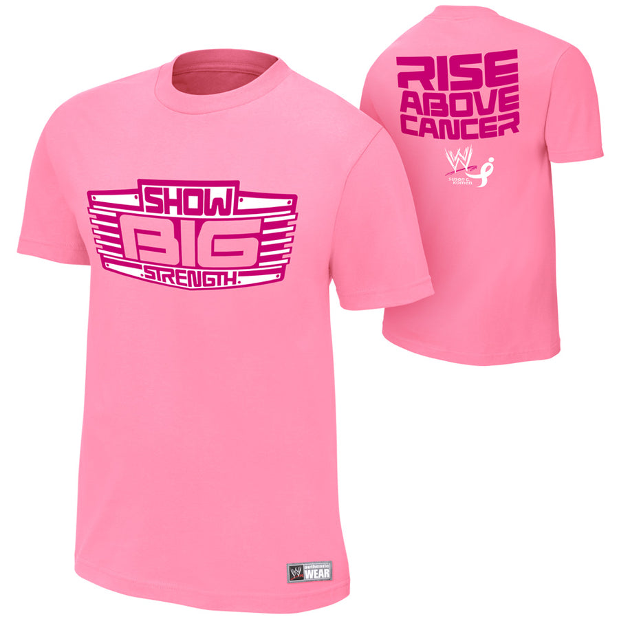 Big Show Rise Above Cancer Pink T-Shirt Pwcatalog