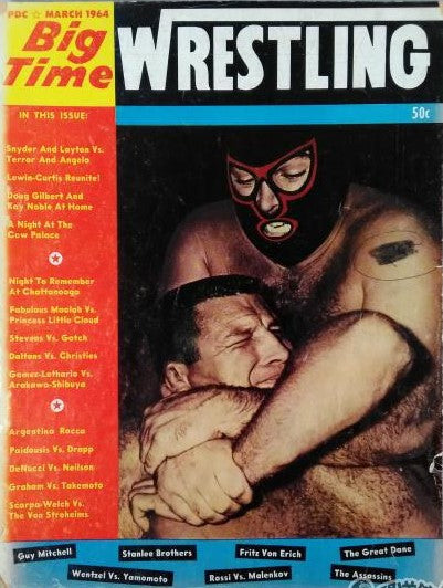 Big Time Wrestling March 1964 Magazine PWcatalog