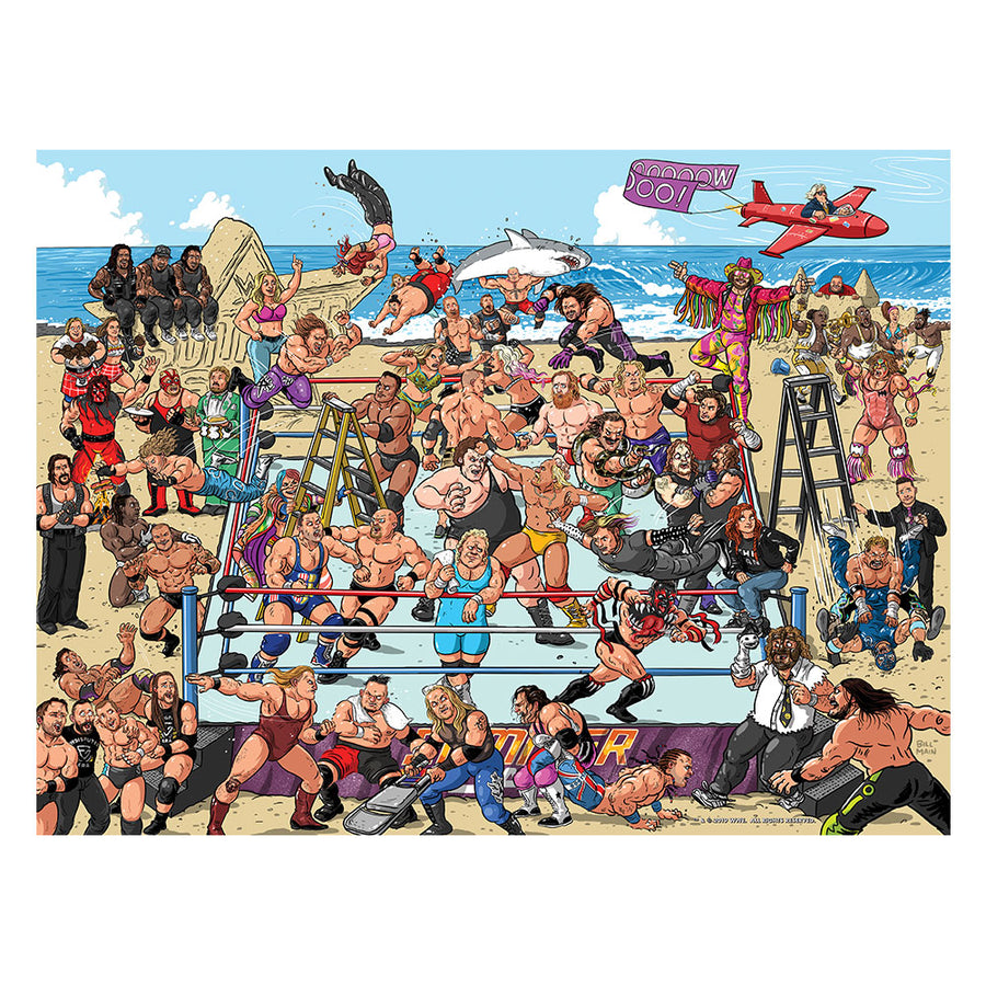 Bill Main SummerSlam Giclée Print Pwcatalog