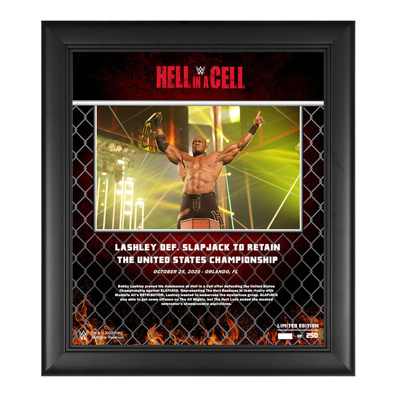 Bobby Lashley Hell In A Cell 2020 15x17 Commemorative Plaque
