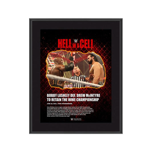 Bobby Lashley Hell in A Cell 2021 10 x 13 Commemorative Plaque